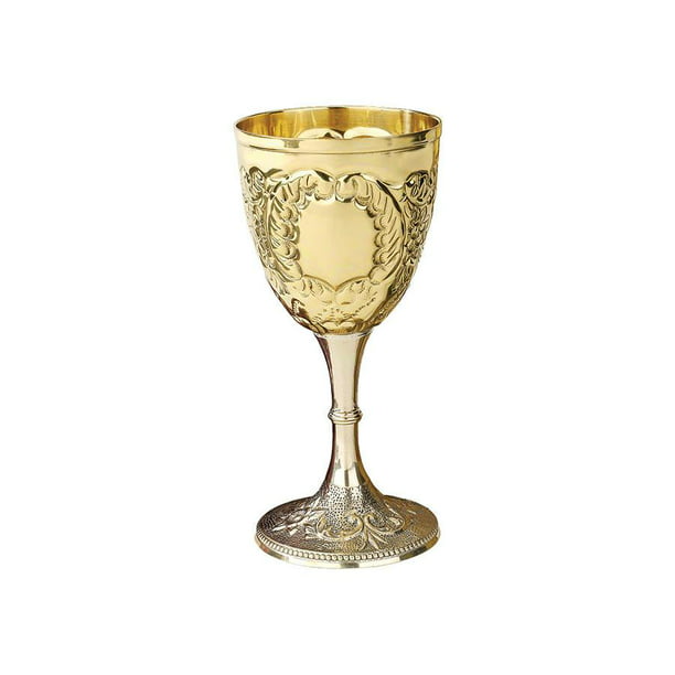 Lot of 2 pcs brand new brass wine cup goblets